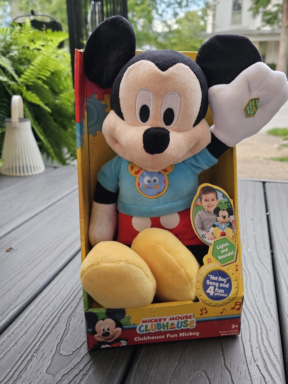 2019 Just Play Mickey Mouse Clubhouse Fun Mickey 13-Inch Interactive Plush